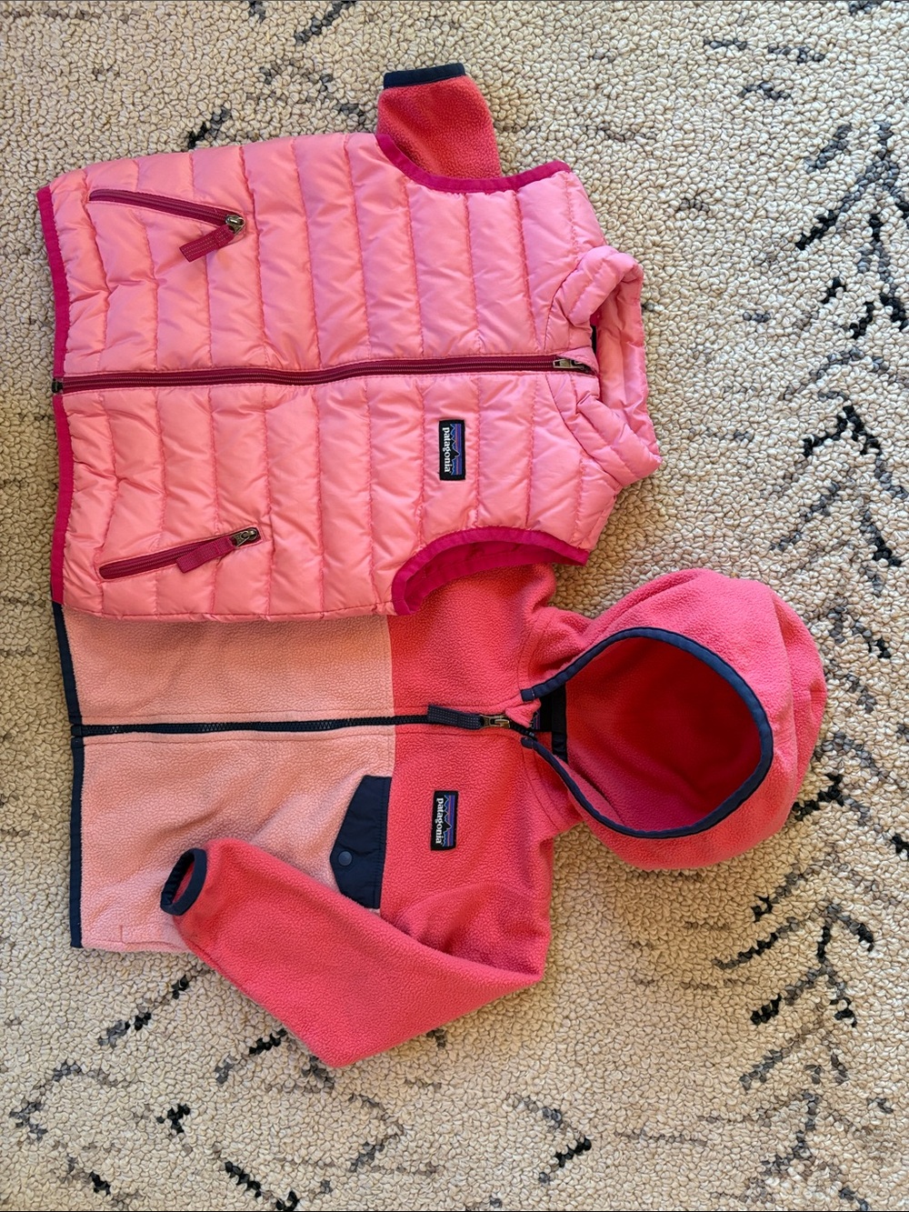 Patagonia fleece jacket and vest (2T) EUC